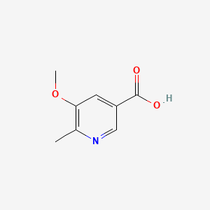 5-Methoxy-6-methylnicotinic acid chemical structure (CAS 7442-24-2)