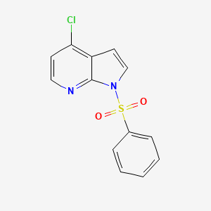 4-Chloro-1-(phenylsulfonyl)-1H-pyrrolo[2,3-b]pyridine chemical structure (CAS 744209-63-0)