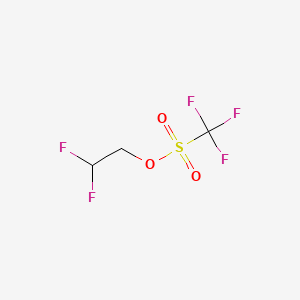 2,2-Difluoroethyltrifluoromethanesulphonate chemical structure (CAS 74427-22-8)