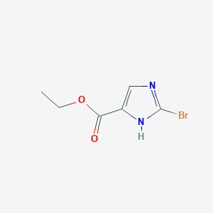 Ethyl 2-bromo-1H-imidazole-5-carboxylate chemical structure (CAS 74478-93-6)