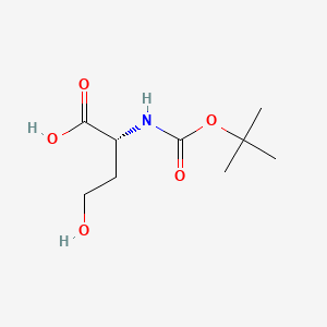 Boc-D-HoSer-OH chemical structure (CAS 745011-75-0)