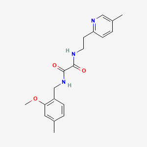 N1-(2-Methoxy-4-methylbenzyl)-N2-(2-(5-methylpyridin-2-yl)ethyl)oxalamide chemical structure (CAS 745047-94-3)
