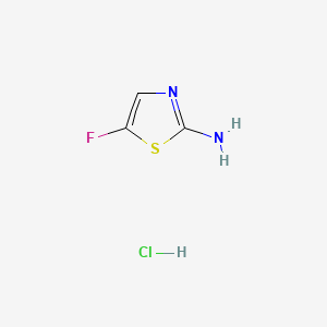 5-Fluorothiazol-2-amine hydrochloride chemical structure (CAS 745053-64-9)