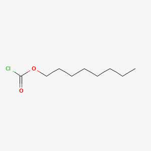 Octyl carbonochloridate chemical structure (CAS 7452-59-7)
