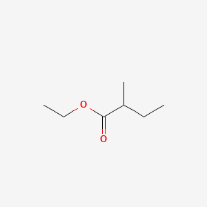 Ethyl 2-methylbutanoate chemical structure (CAS 7452-79-1)