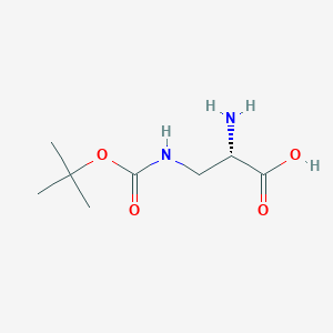 3-(Boc-amino)-L-alanine chemical structure (CAS 74536-29-1)