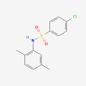 4-Chloro-N-(2,5-dimethylphenyl)benzenesulfonamide chemical structure (CAS 7454-68-4)