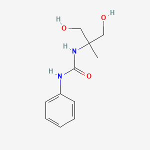 1-(1,3-Dihydroxy-2-methylpropan-2-yl)-3-phenylurea chemical structure (CAS 74548-62-2)