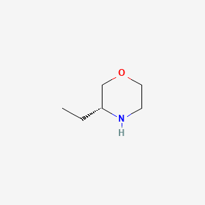 (R)-3-Ethylmorpholine chemical structure (CAS 74572-05-7)