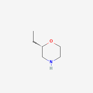 (S)-2-Ethylmorpholine chemical structure (CAS 74572-14-8)