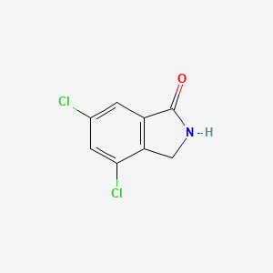 4,6-Dichloroisoindolin-1-one chemical structure (CAS 74572-30-8)