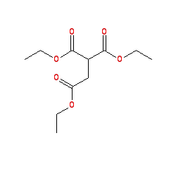 Triethyl ethane-1,1,2-tricarboxylate chemical structure (CAS 7459-46-3)
