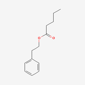 Phenethyl pentanoate chemical structure (CAS 7460-74-4)