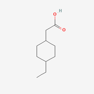2-(4-Ethylcyclohexyl)acetic acid chemical structure (CAS 74603-22-8)