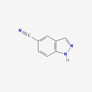 1H-Indazole-5-carbonitrile chemical structure (CAS 74626-47-4)