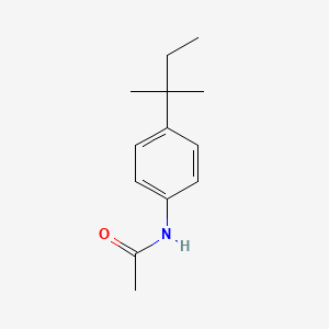 N-(4-(Tert-pentyl)phenyl)acetamide chemical structure (CAS 7463-20-9)