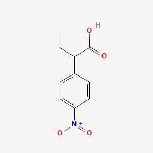 2-(4-Nitrophenyl)butanoic acid chemical structure (CAS 7463-53-8)