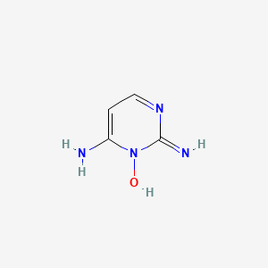 2,4-Diaminopyrimidine-3-oxide chemical structure (CAS 74638-76-9)