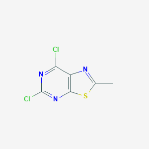5,7-Dichloro-2-methylthiazolo[5,4-d]pyrimidine chemical structure (CAS 7464-11-1)
