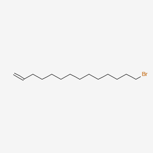 14-Bromotetradec-1-ene chemical structure (CAS 74646-31-4)