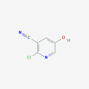 2-Chloro-5-hydroxynicotinonitrile chemical structure (CAS 74650-75-2)