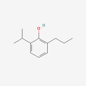 2-Isopropyl-6-propylphenol chemical structure (CAS 74663-48-2)