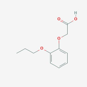 2-(2-Propoxyphenoxy)acetic acid chemical structure (CAS 746630-77-3)