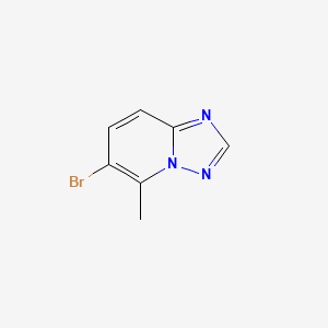 6-Bromo-5-methyl[1,2,4]triazolo[1,5-a]pyridine chemical structure (CAS 746668-59-7)