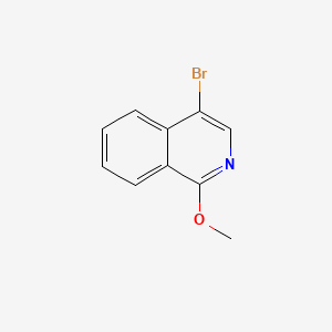 4-Bromo-1-methoxyisoquinoline chemical structure (CAS 746668-73-5)