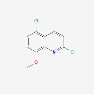 2,5-Dichloro-8-methoxyquinoline chemical structure (CAS 74668-75-0)