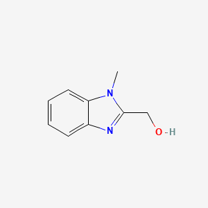(1-Methyl-1H-benzo[d]imidazol-2-yl)methanol chemical structure (CAS 7467-35-8)