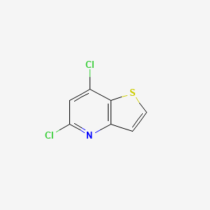 5,7-Dichlorothieno[3,2-b]pyridine chemical structure (CAS 74695-44-6)