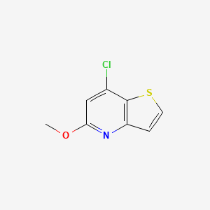 7-Chloro-5-methoxythieno[3,2-b]pyridine chemical structure (CAS 74695-46-8)