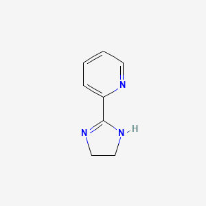 2-(4,5-Dihydro-1H-imidazol-2-yl)pyridine chemical structure (CAS 7471-05-8)