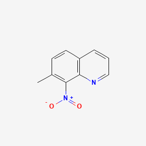 7-Methyl-8-nitroquinoline chemical structure (CAS 7471-63-8)