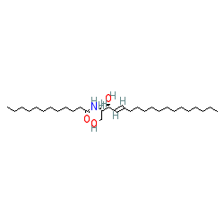 N-((2S,3R,E)-1,3-Dihydroxyoctadec-4-en-2-yl)dodecanamide chemical structure (CAS 74713-60-3)