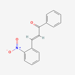 3-(2-Nitrophenyl)-1-phenylprop-2-en-1-one chemical structure (CAS 7473-93-0)