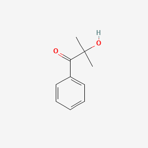 2-Hydroxy-2-methyl-1-phenylpropan-1-one chemical structure (CAS 7473-98-5)