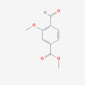 Methyl 4-formyl-3-methoxybenzoate chemical structure (CAS 74733-24-7)