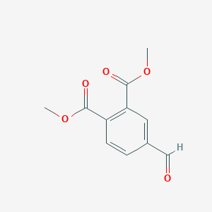 Dimethyl 4-formylphthalate chemical structure (CAS 74733-34-9)