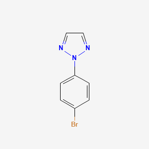 2-(4-Bromophenyl)-2H-1,2,3-triazole chemical structure (CAS 74733-90-7)