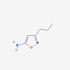 3-Propylisoxazol-5-amine chemical structure (CAS 747411-47-8)