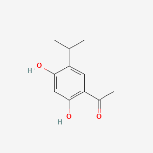 1-(2,4-Dihydroxy-5-isopropylphenyl)ethanone chemical structure (CAS 747414-17-1)