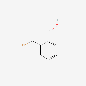 (2-(Bromomethyl)phenyl)methanol chemical structure (CAS 74785-02-7)