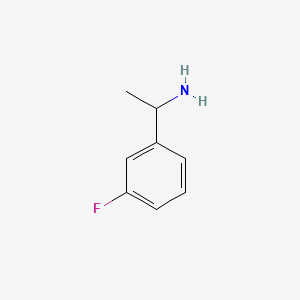 1-(3-Fluorophenyl)ethanamine chemical structure (CAS 74788-45-7)