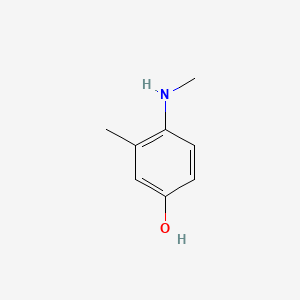 3-Methyl-4-(methylamino)phenol chemical structure (CAS 74789-37-0)