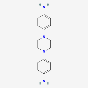 4,4'-(Piperazine-1,4-diyl)dianiline chemical structure (CAS 7479-12-1)