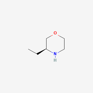 (S)-3-Ethylmorpholine chemical structure (CAS 748117-01-3)