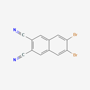 6,7-Dibromonaphthalene-2,3-dicarbonitrile chemical structure (CAS 74815-81-9)