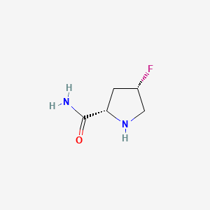 (2S,4S)-4-Fluoropyrrolidine-2-carboxamide chemical structure (CAS 748165-40-4)